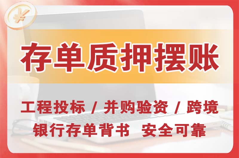 南昌大额存单质押摆账